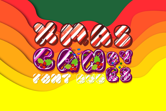 Crafting Christmas Magic with the Xmas Candy Canes Duo Font