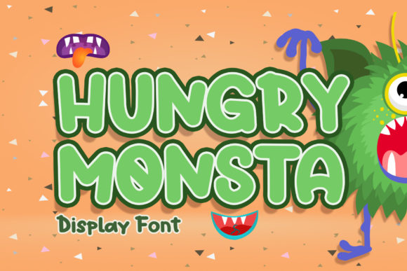 Crafting with the Hungry Monsta Display Font