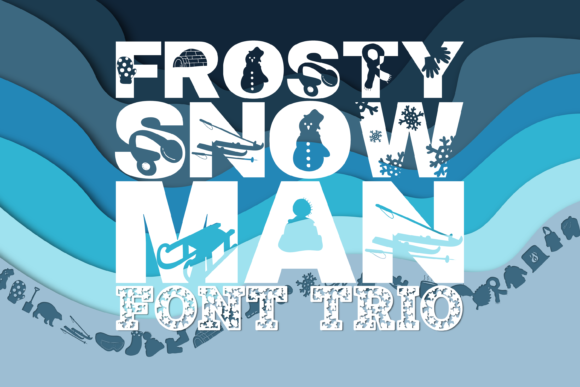 Frosty Snowman Trio: A Font Review from a Marketing Designer