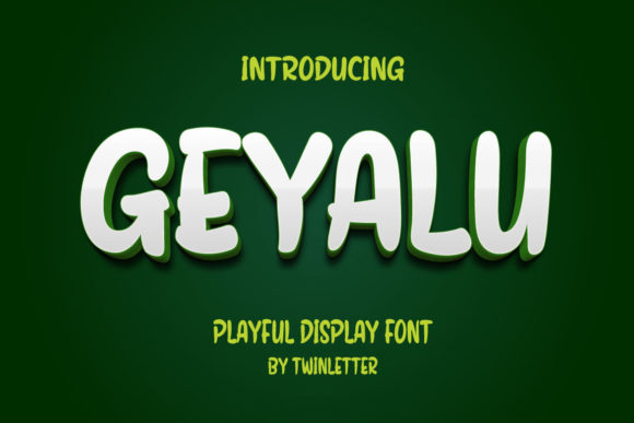 Geyalu: A Playful Display Font for Engaging Visuals