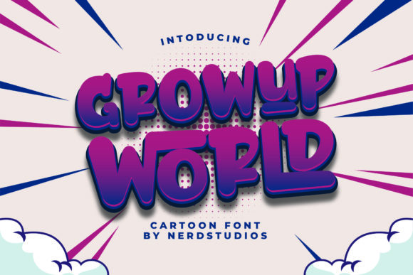 Growup World: The Playful Display Font for Crafting Businesses