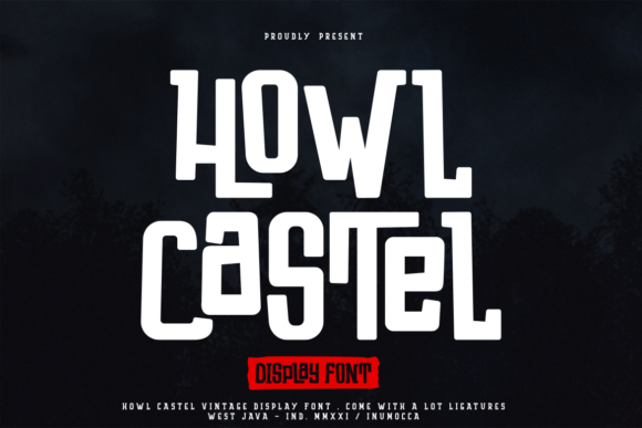 Howl Castel: A Spooky Display Font for Digital Stories