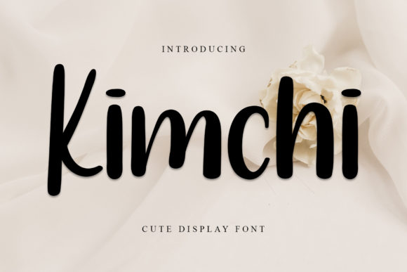 Kimchi: A Bold and Playful Display Font