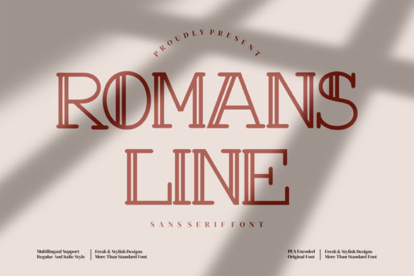 Romans Line: A Display Font That Sticks in the Feed