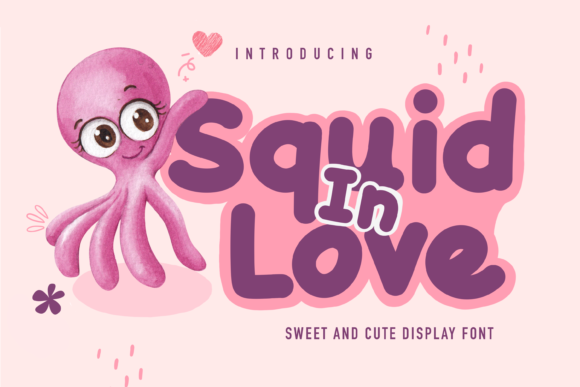 Squid in Love: A Display Font with Editorial Charm
