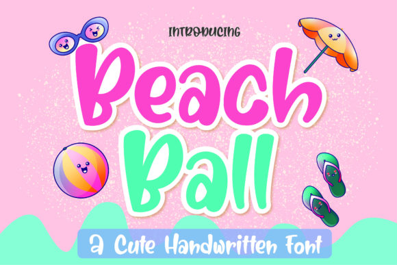 The Beach Ball Font: A Playful Typeface for Crafters and Sellers